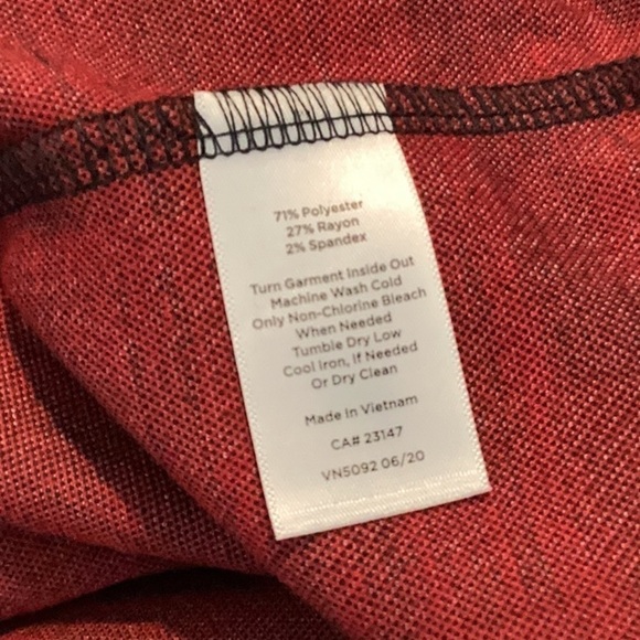 Talbots Tartan Plaid Shift Dress Size M Red Long Sleeve - Picture 7 of 7